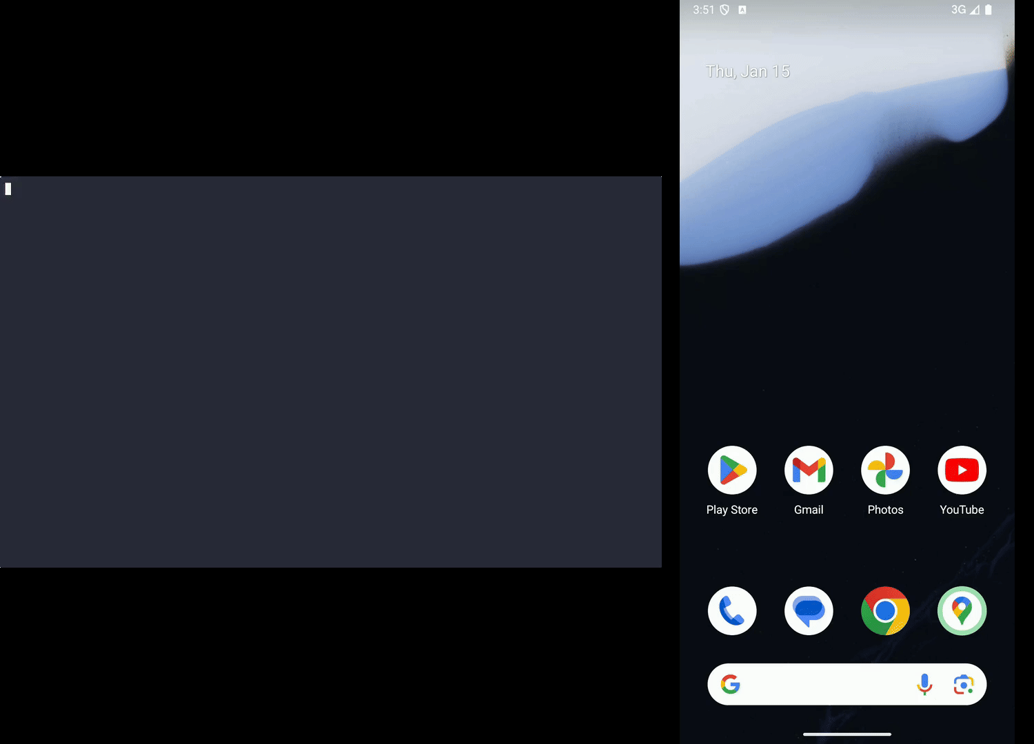 App startup via deep link demo